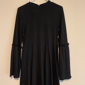 Long sleeve black dress